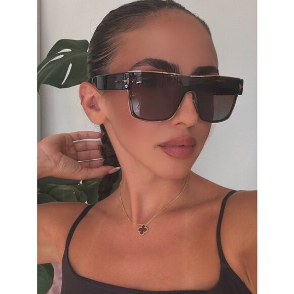 NEW Tom Ford FT1073 Edwin Sunglasses in Havana Brown Square main image 5